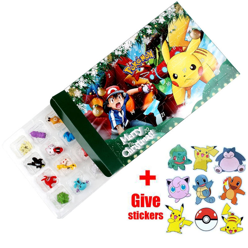 Pokémon adventi naptár ajándék matricákkal