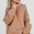 Női őszi kötött pulóver