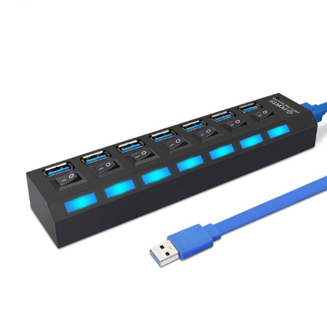 Mini USB elosztó LED fényes