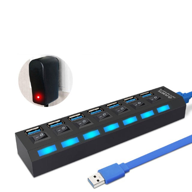 Mini USB elosztó LED fényes