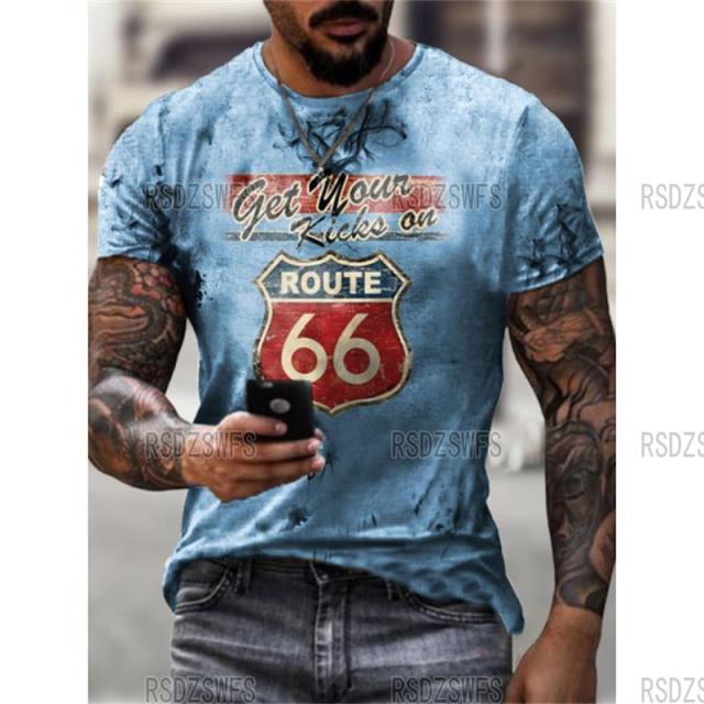 Férfi póló Route 66