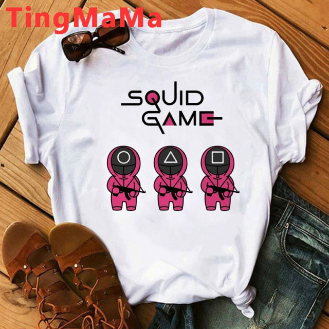 Férfi póló a koreai Squid Game sorozatból