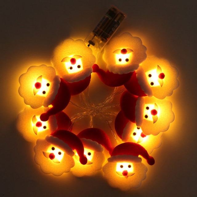 Hóemberes LED világító füzér