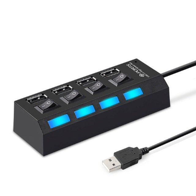 Mini USB elosztó LED fényes