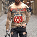 Férfi hosszú ujjú póló Route 66