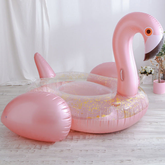 Flamingó formájú felfújható matrac